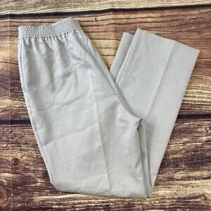 Philippe Marques Womens Size 12 Tan Solid Elastic Waist Trouser Pants